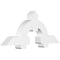 Ekena Millwork Ericson Architectural Grade PVC Gable Bracket, 60"W x 25"H x 6"D x 6"F, 10/12 Pitch GBP060X25X0606ERI00 - alternate 1